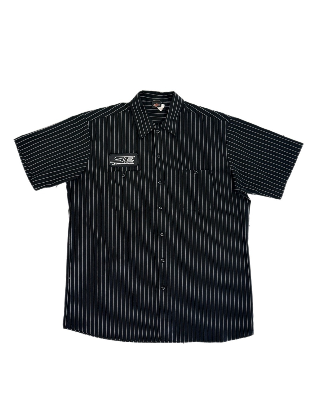Harley-Davidson Screamin' Eagle Performance Pinstripe Pit Crew Button-Up Shirt